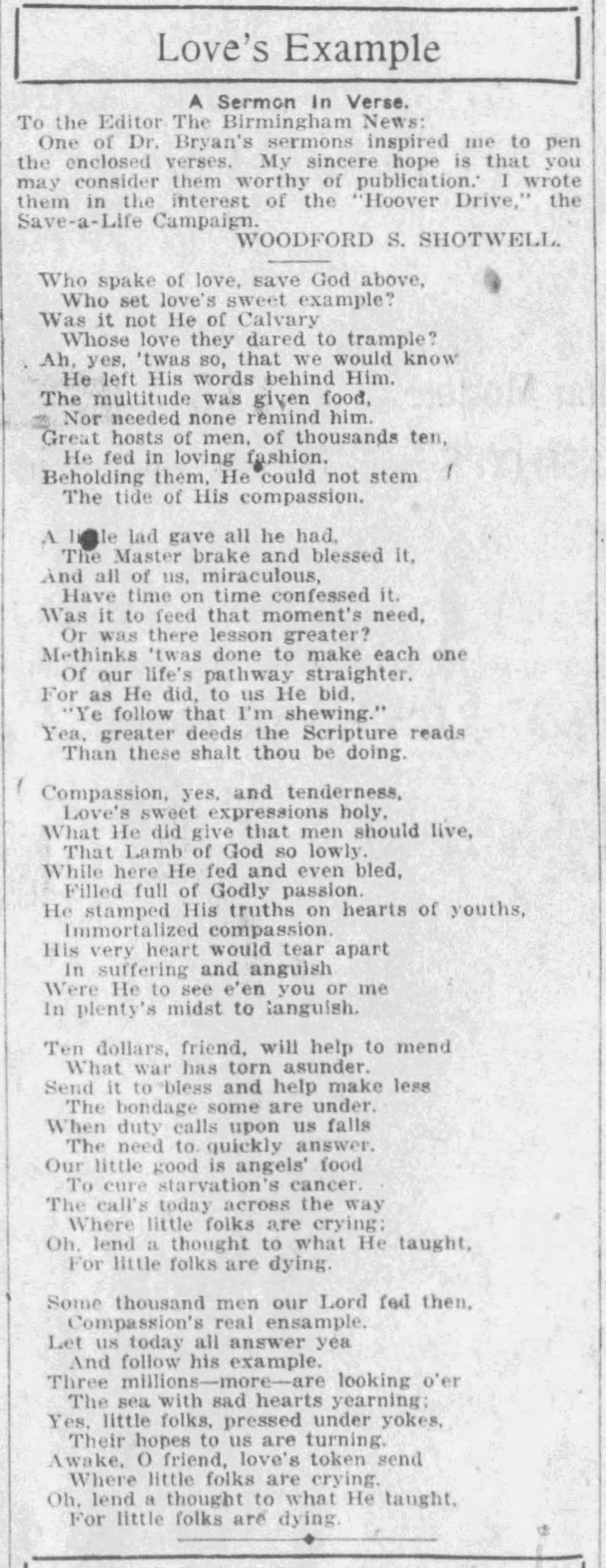 Love's Example